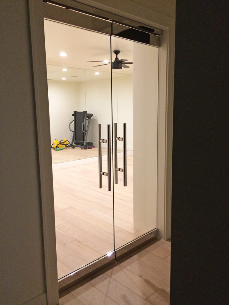 glass-doors-to-gym - Jeske Glass Custom glass doors