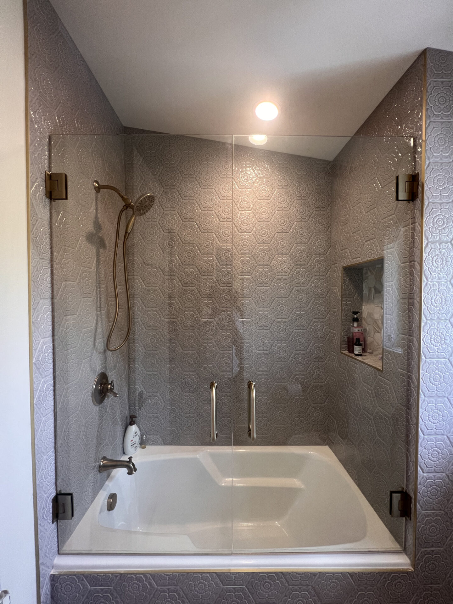 frameless glass shower