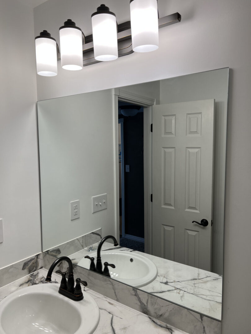 frameless large mirror