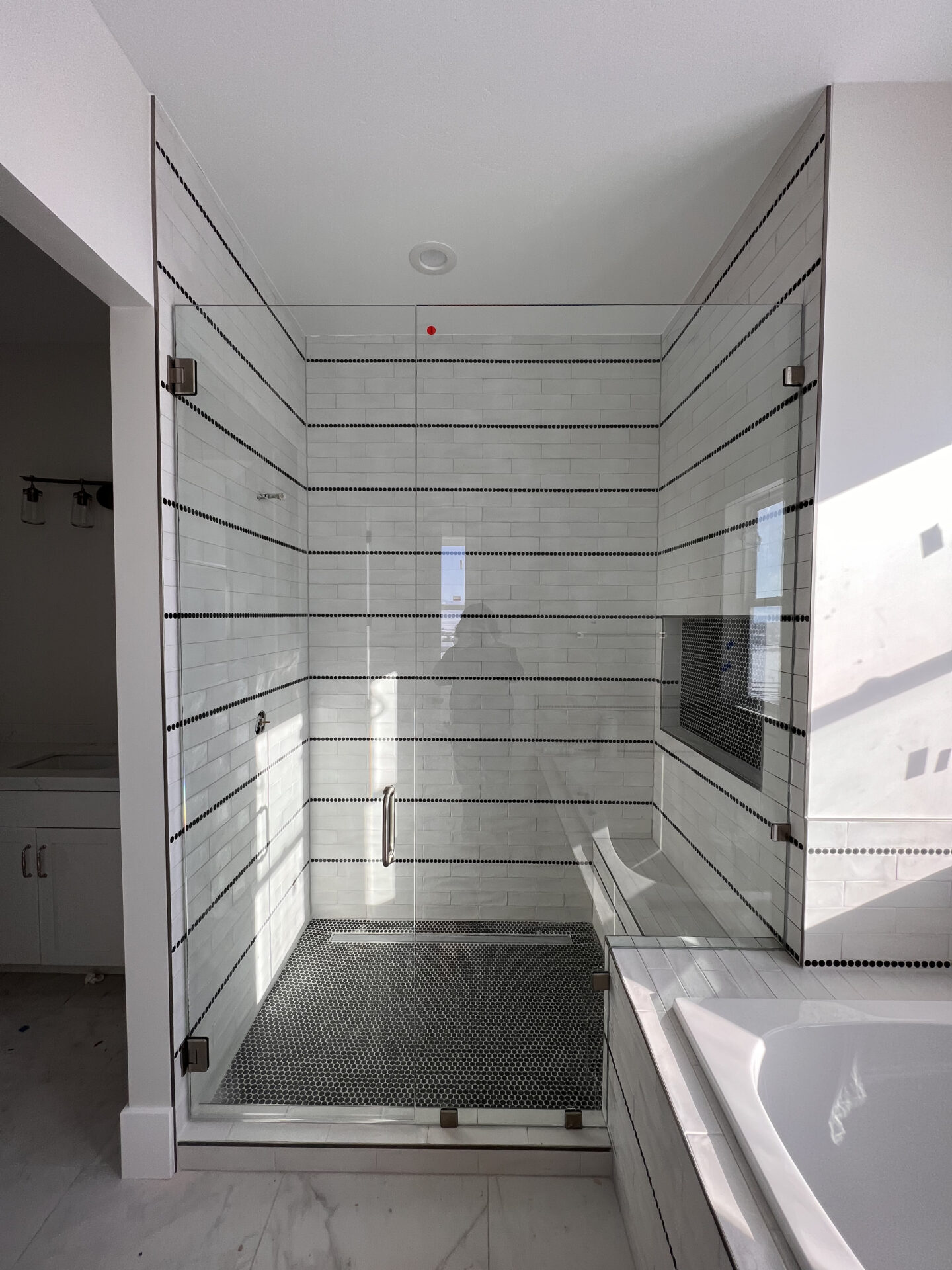 frameless glass shower