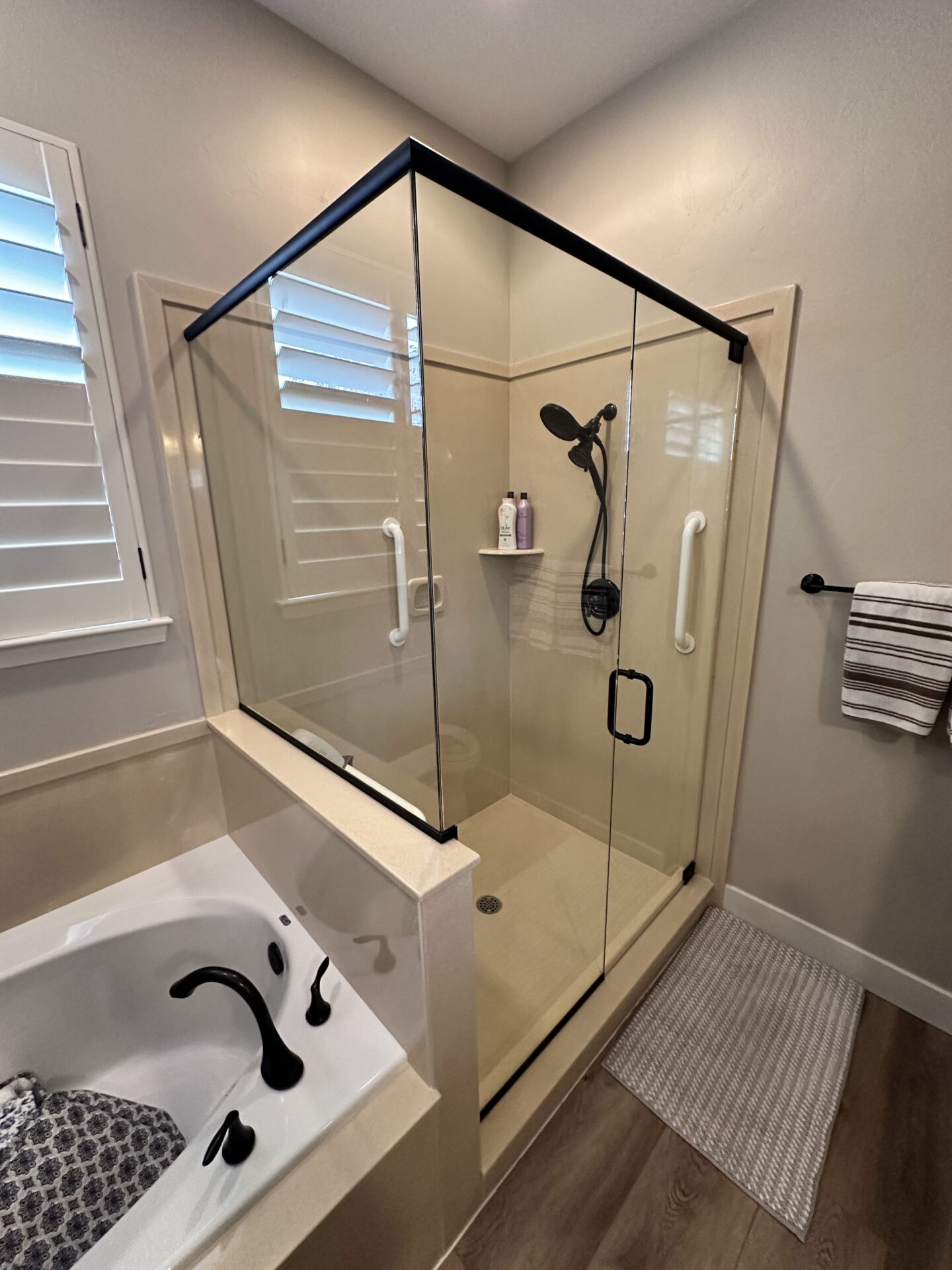 frameless glass shower