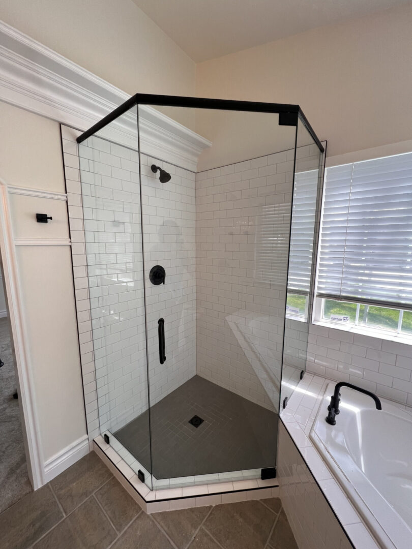 three panel shower enclosure