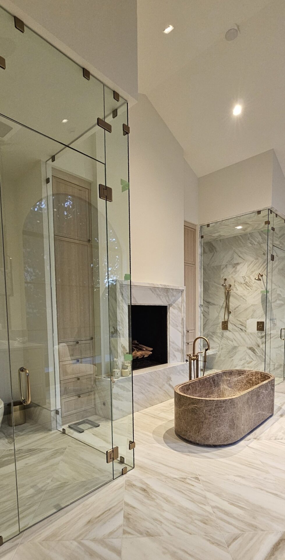 Shower glass enclosures