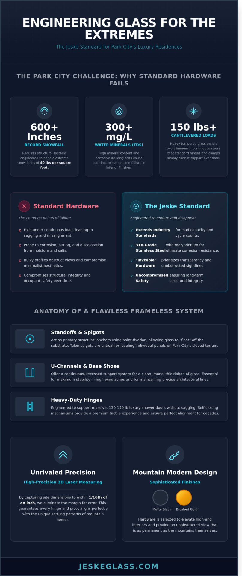 Jeske Hardware Glass Solutions for Luxury Park City Homes - Infographic - Jeske Glass Jeske Hardware & Glass Solutions for Luxury Park City Homes