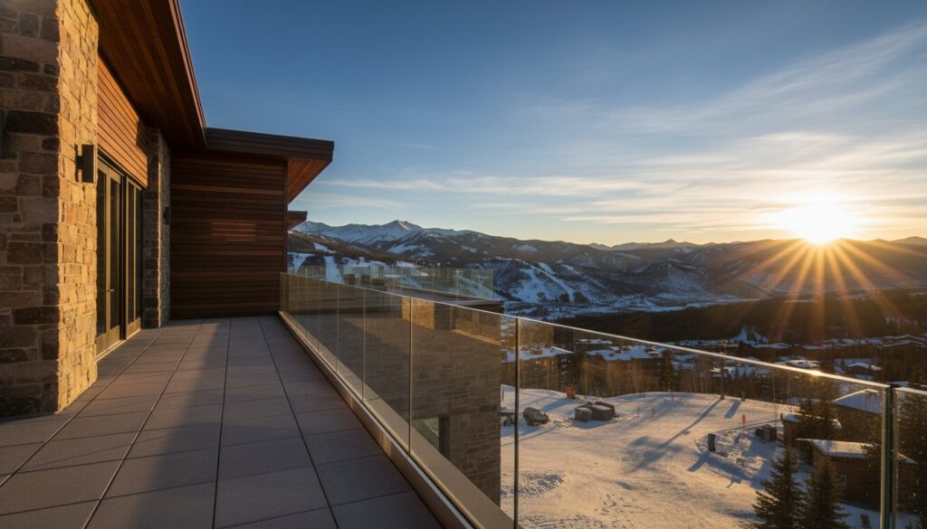 Commercial Glass Railing in Park City: Precision Engineering for Alpine Architecture 4 Commercial Glass Railing in Park City: Precision Engineering for Alpine Architecture