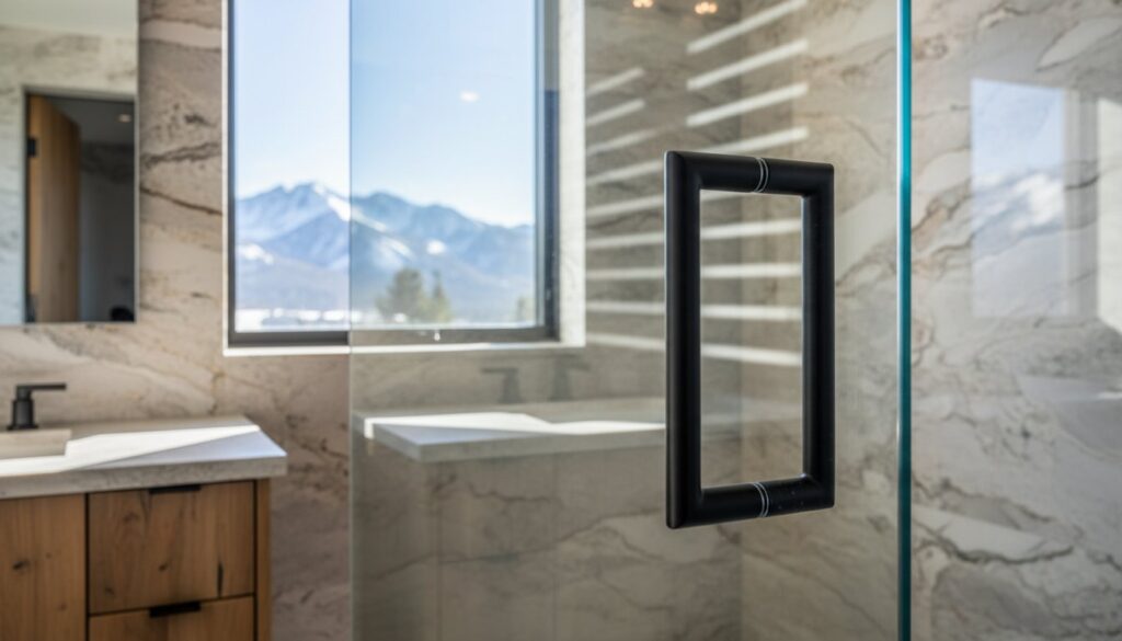 Frameless Shower Door Hardware Finishes: A Park City Design Guide 3 Frameless Shower Door Hardware Finishes: A Park City Design Guide