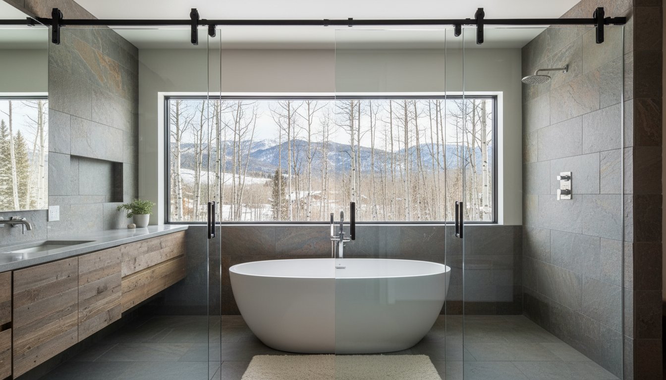 Sliding Glass Shower Doors for Tubs in Park City: A Luxury Design Guide