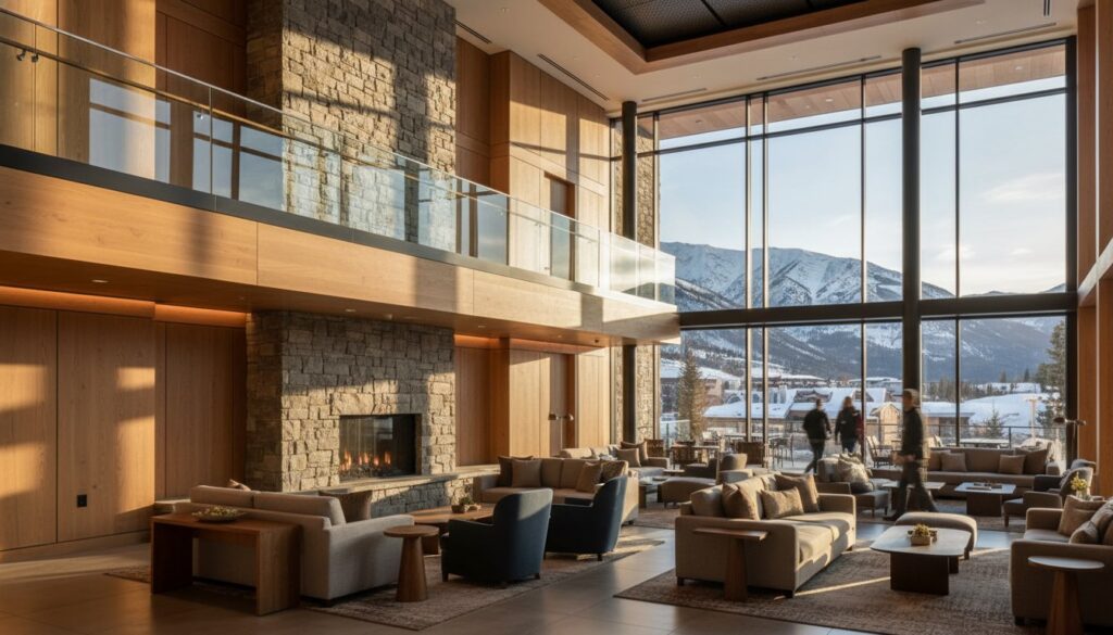 Custom Glass for Hotel Lobbies in Park City: Elevating Hospitality Architecture 1 Custom Glass for Hotel Lobbies in Park City: Elevating Hospitality Architecture