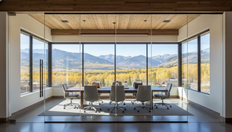 Office Glass Partitions in Park City: A Guide to Professional Transparency and Design