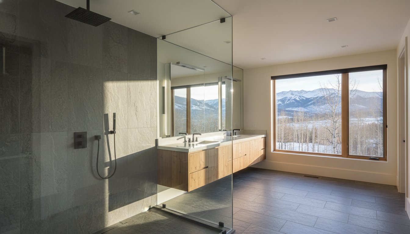 Shower Curtain Alternatives for Luxury Bathrooms in Park City: The 2026 Design Guide