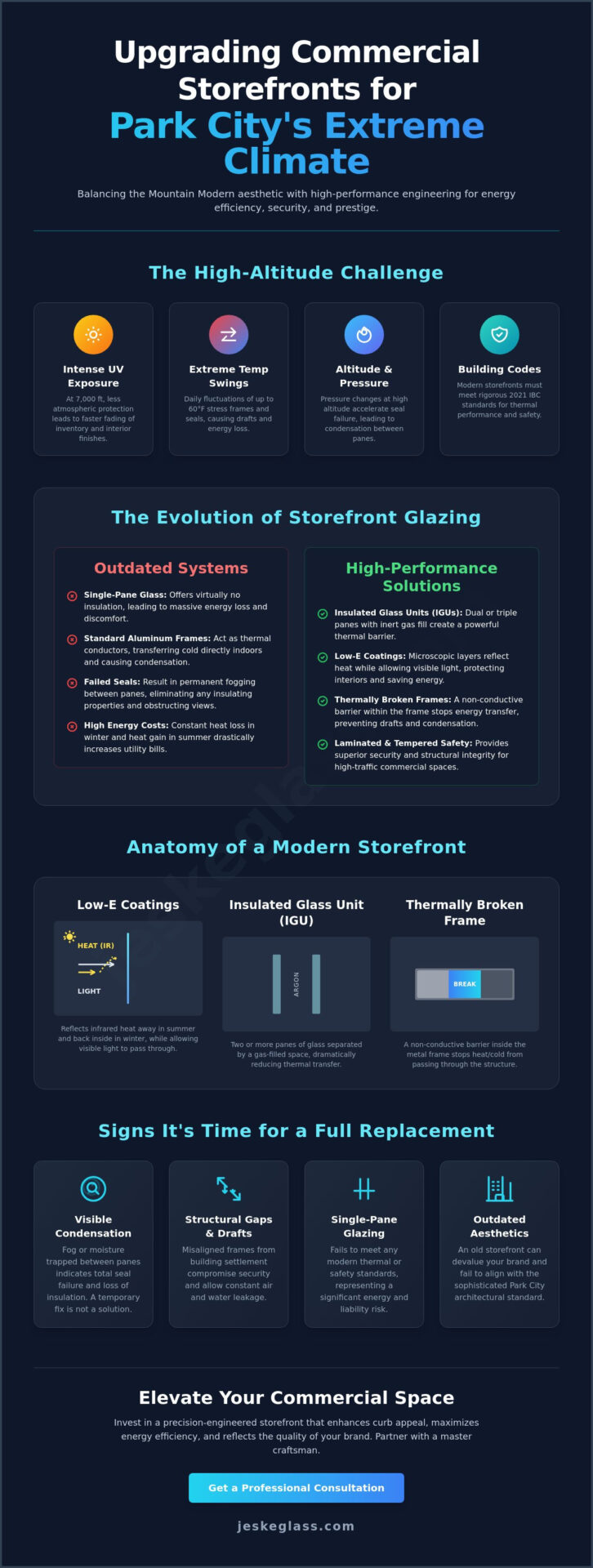 Storefront Glass Replacement in Park City: A Guide to Commercial Excellence