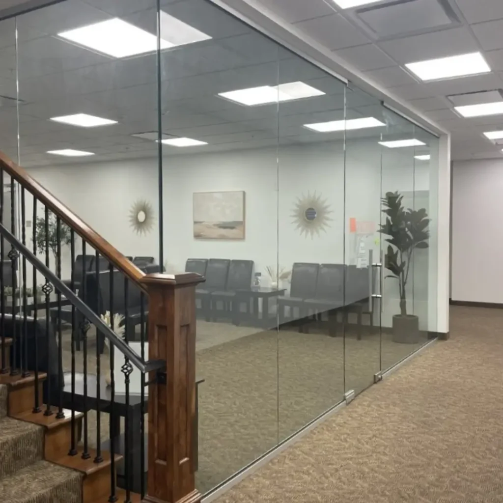 Glass Partition Installation in Heber